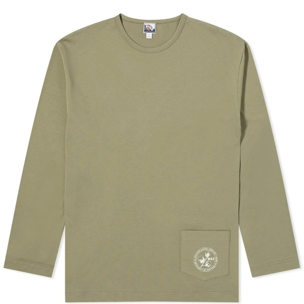 SUNSPEL MEN'S SUNSPEL X NIGEL CABOURN LONG SLEEVE POCKET T-SHIRT XL